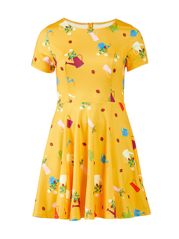 Garden Party Yellow Dress