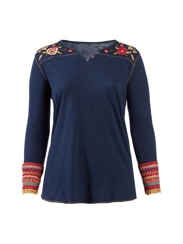 Floral Embroidered Adele Top