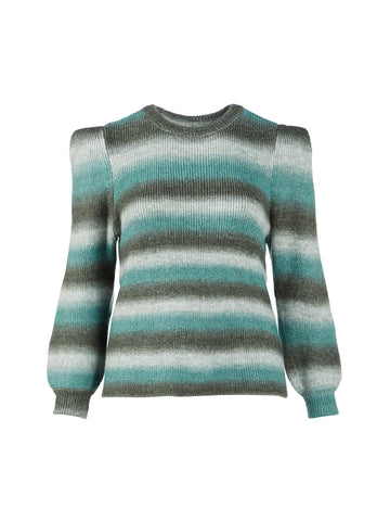 Ombre Puff Sleeve Sweater