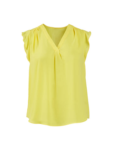 V-Neck Yellow Top