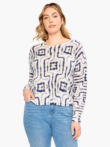 Easy Angles Sweater in Indigo Multi