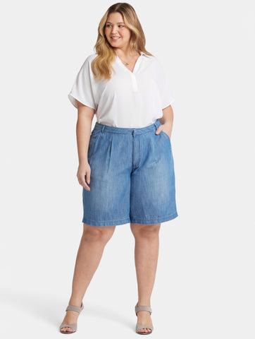 Relaxed Denim Bermuda Shorts