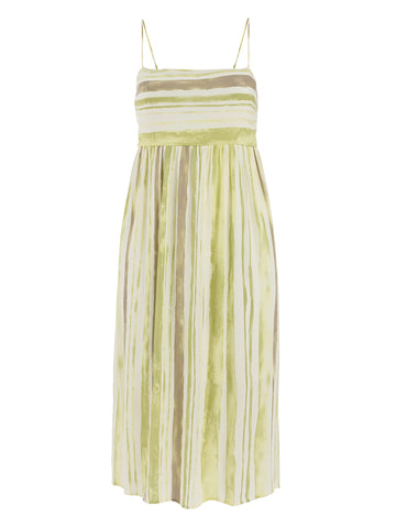 Olive Stripe Maxi Dress