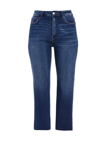 Super High Rise Ankle Wide Leg Jeans