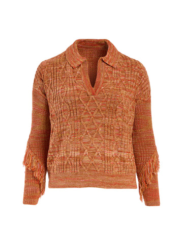 Marl Fringe Sweater