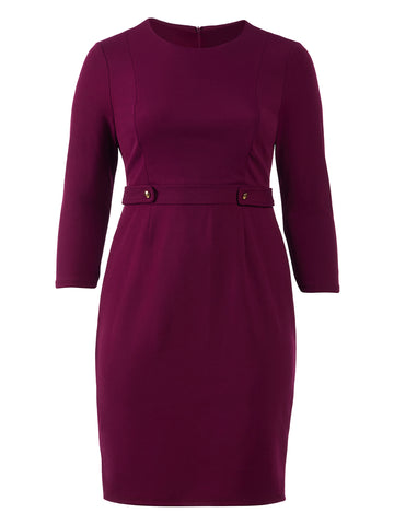 Side Tab Mulberry Dress