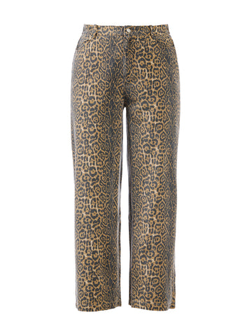 Leopard Print Jeans