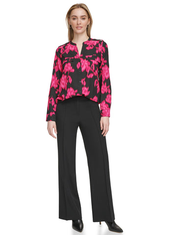 Floral Printed Button Front Blouse
