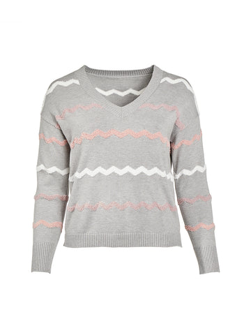 Chevron Multi Stripe Sweater