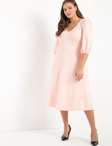 Bow Back Dress in Peachy Keen