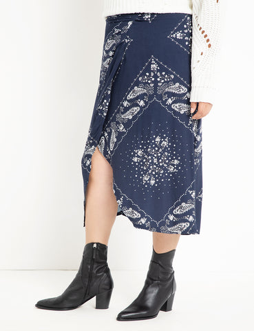 Printed Soft Skirt in Whoops-a-paisley