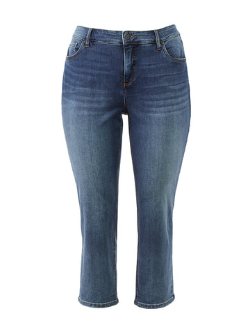 High Rise Crop Alpinia Wash Elizabeth Jeans