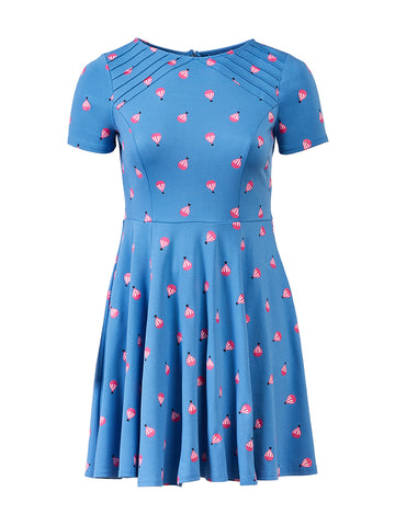 Hot Air Balloon Fit-And-Flare Dress
