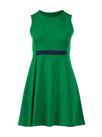 Kelly Green Fit-And-Flare Dress