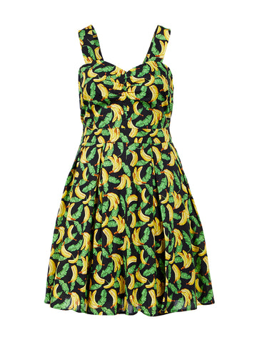 Banana Print Dress
