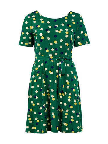 Sprinkle Dot Amazon Green Giselle Dress