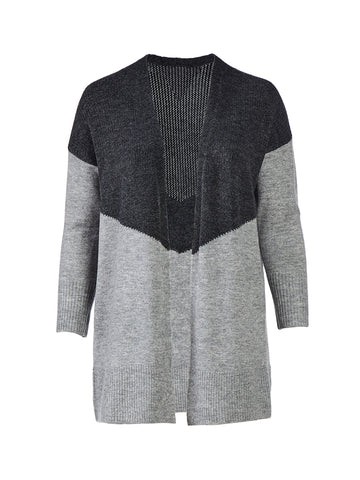 Color Block Grey Sweater