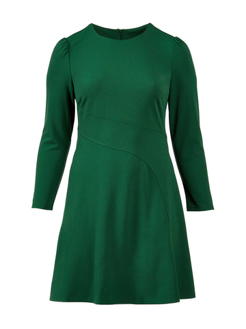 Eden Green Fit-And-Flare Dress