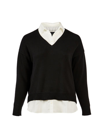 Black And White Twofer Sweater