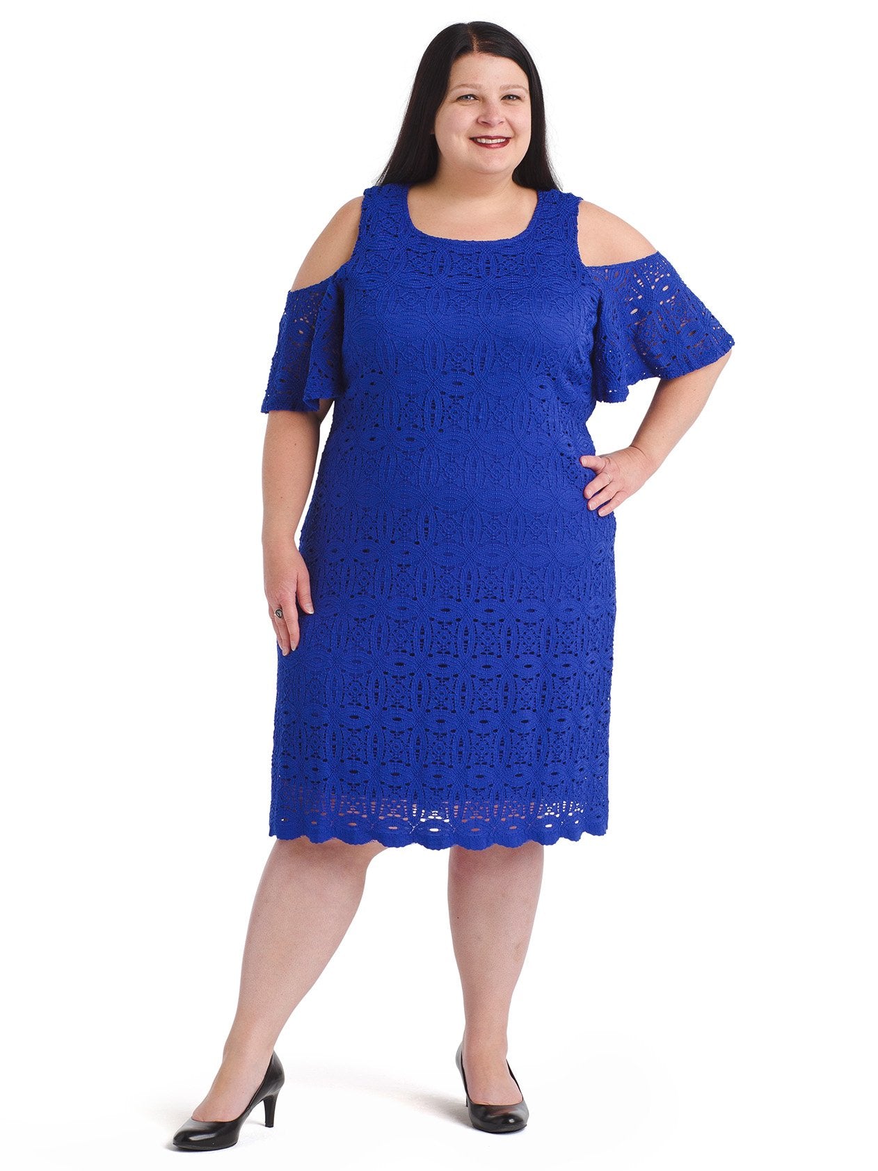 Cobalt lace cheap dress