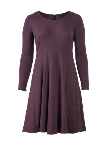 Plum Perfect Fit-And-Flare Dress