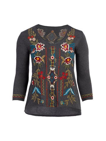 Embroidered Kahlea Top