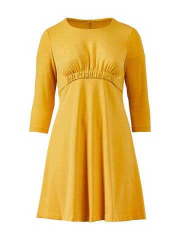 Ochre Fit-And-Flare Dress