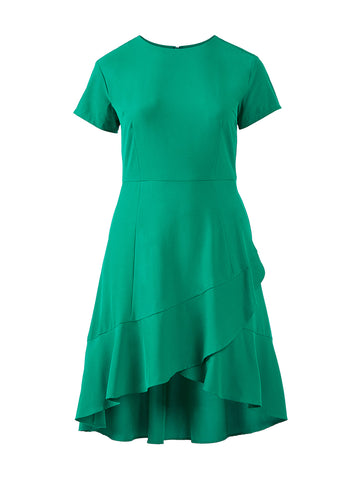 Tulip Hem Green Dress