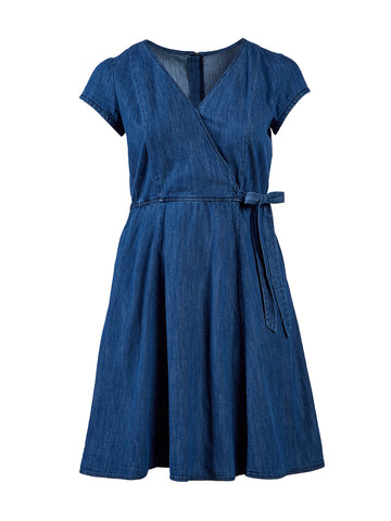 Indigo Blue Chambray Dress