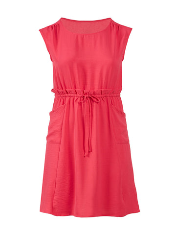 Hot Pink Fit-And-Flare Dress
