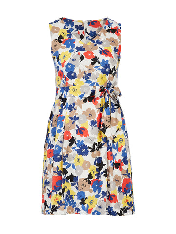 Floral Fit-And-Flare Dress