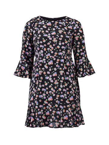 Floral Fit-And-Flare Dress