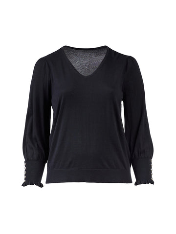 Long Sleeve Black Kietana Sweater