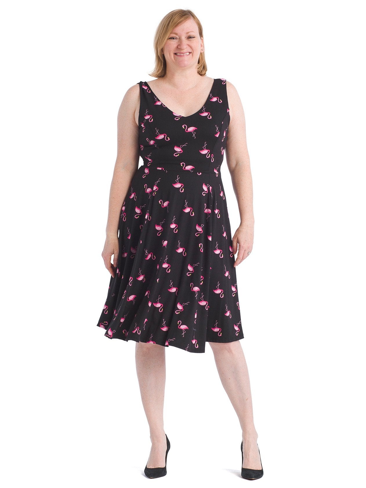 Plus Size Flamingo Dress