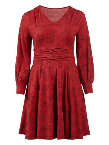 Pomegranate Knowing Dress