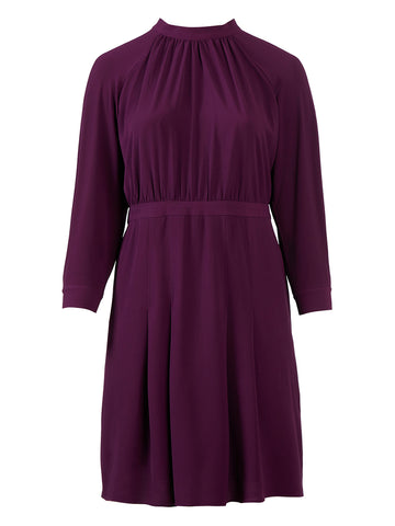 Purple Fit-And-Flare Dress
