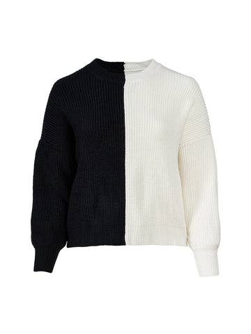 Half & Half Colorblock Sweater