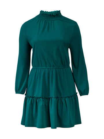 Olive Evergreen Fit-And-Flare Dress