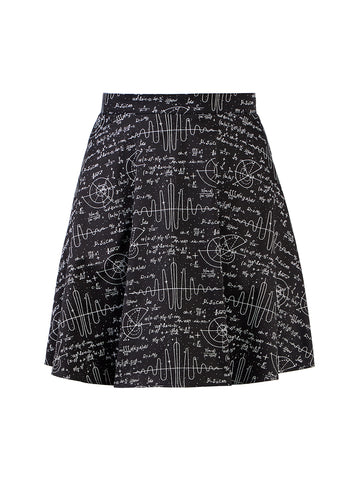 Math Print Skirt