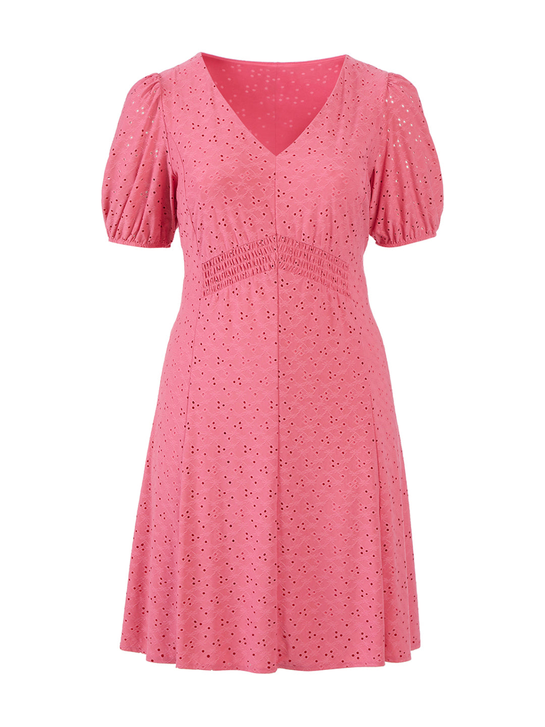 Kate Spade New York Cap Sleeve V-Neck Floral Fit & Flare Dress L / Pink