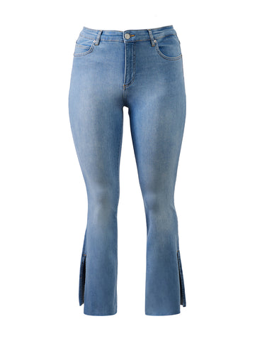 Dusty Sky Wash High Rise Bootcut Jeans