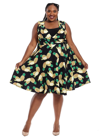 Plus size hot sale pineapple dress