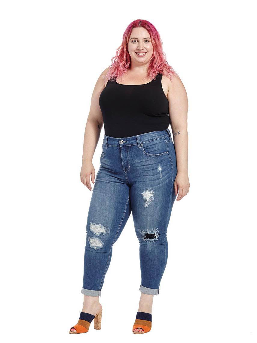 Seven7 Tummy less high rise skinny jeans size 6 for sale online